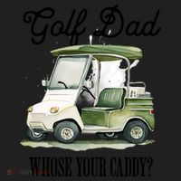 Golf Dad Whose Your Caddy? Funny Golf Lover FatherS Day Gift Hat thumb 2