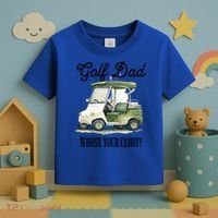 Golf Dad Whose Your Caddy? Funny Golf Lover FatherS Day Gift Toddler T-Shirt thumb 3