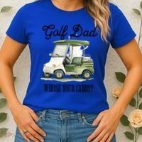 Golf Dad Whose Your Caddy? Funny Golf Lover FatherS Day Gift Women's T-Shirt thumb 2