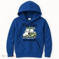 Golf Dad Whose Your Caddy? Funny Golf Lover FatherS Day Gift Kids Hoodie thumb 0