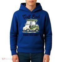 Golf Dad Whose Your Caddy? Funny Golf Lover FatherS Day Gift Kids Hoodie thumb 4