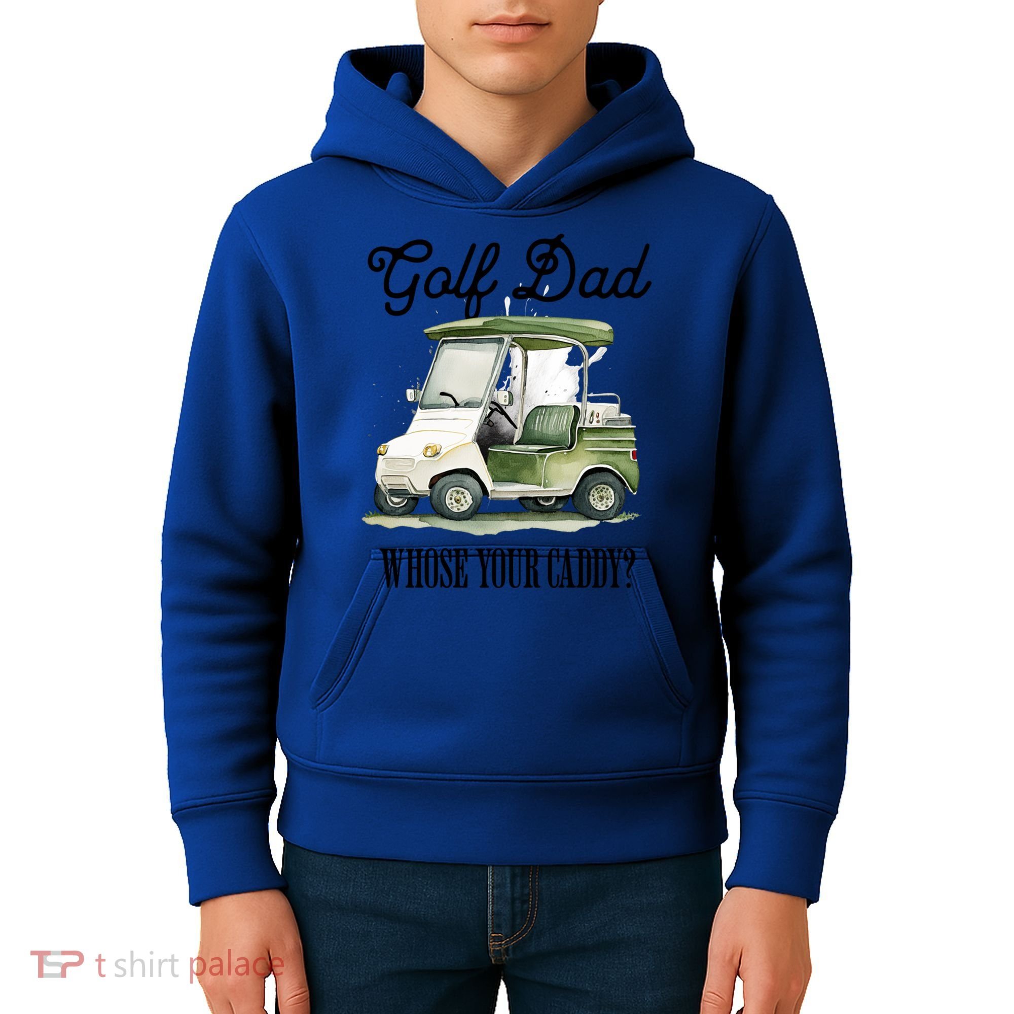 Golf Dad Whose Your Caddy? Funny Golf Lover FatherS Day Gift Kids Hoodie