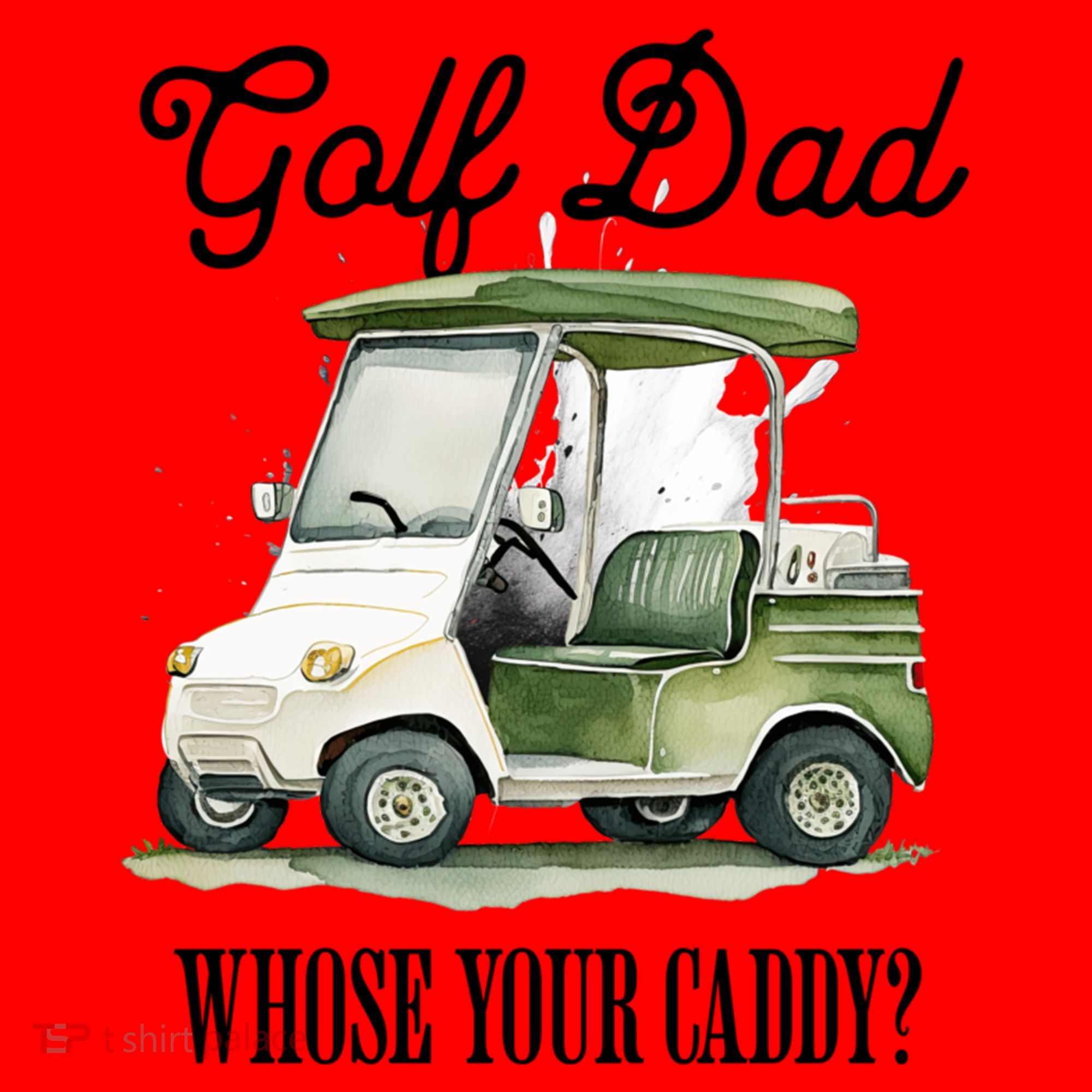 Golf Dad Whose Your Caddy? Funny Golf Lover FatherS Day Gift Santa Hat