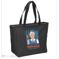 George Doubled Your Bush Funny Garden Tote Bag thumb 2