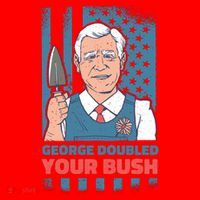 George Doubled Your Bush Funny Garden Santa Hat thumb 1