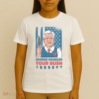 George Doubled Your Bush Funny Garden T-Shirt thumb 4