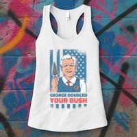 George Doubled Your Bush Funny Garden Women's Tank Top thumb 3