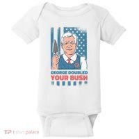 George Doubled Your Bush Funny Garden Baby Bodysuit thumb 0