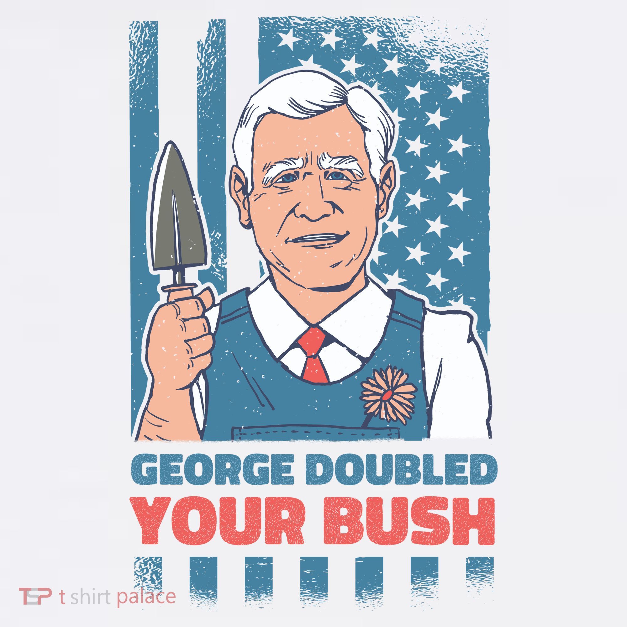 George Doubled Your Bush Funny Garden Baby Bodysuit