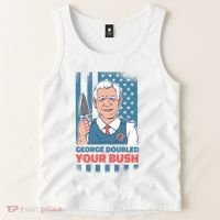 George Doubled Your Bush Funny Garden Tank Top thumb 2