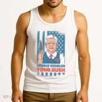 George Doubled Your Bush Funny Garden Tank Top thumb 3