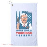 George Doubled Your Bush Funny Garden Golf Towel thumb 0