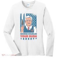 George Doubled Your Bush Funny Garden Women's Long Sleeve Shirt thumb 0