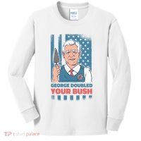 George Doubled Your Bush Funny Garden Kids Long Sleeve Shirt thumb 0