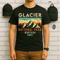 Glacier Est 1910 Montana Vintage Retro National Park T-Shirt thumb 6