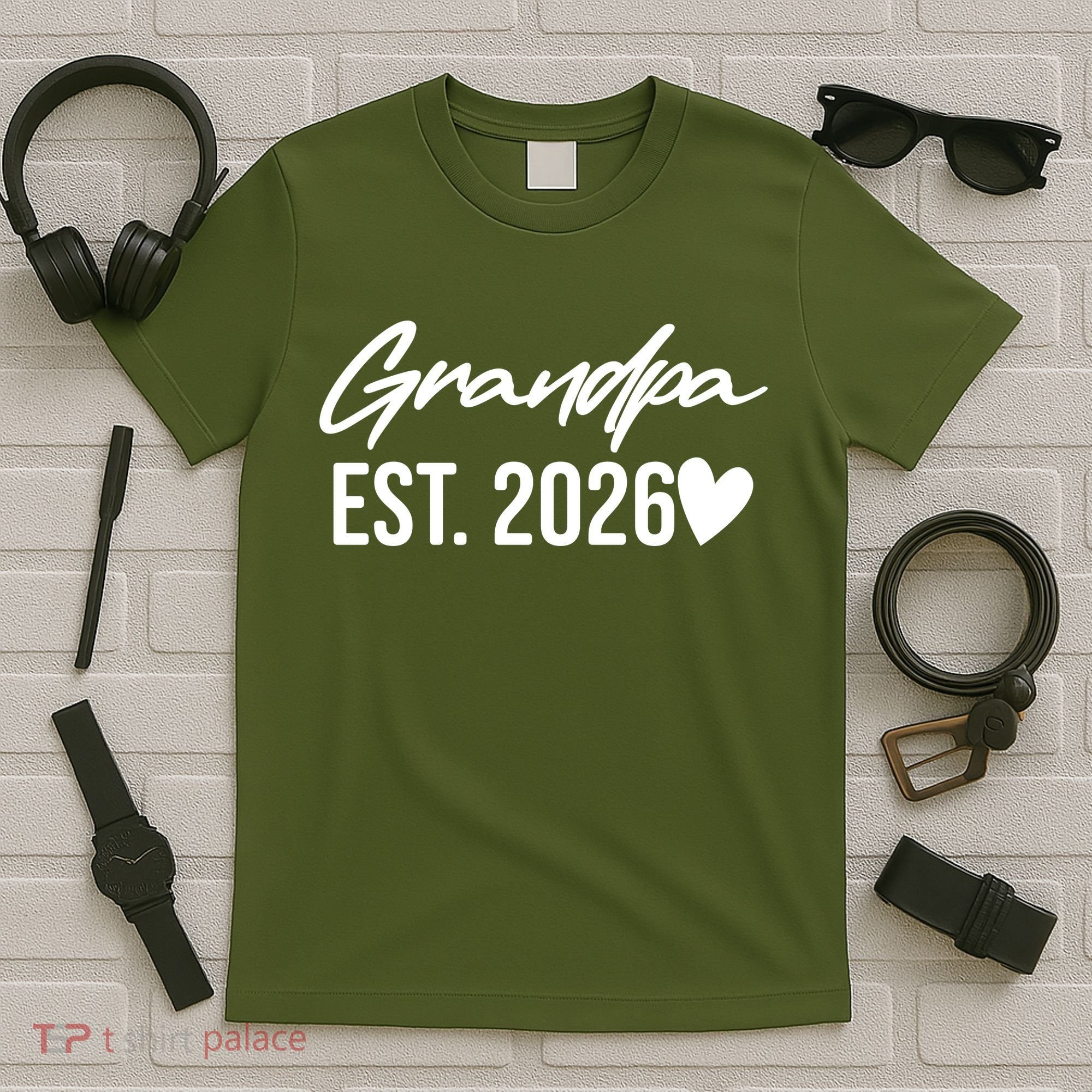 Grandpa EST 2026 T-Shirt