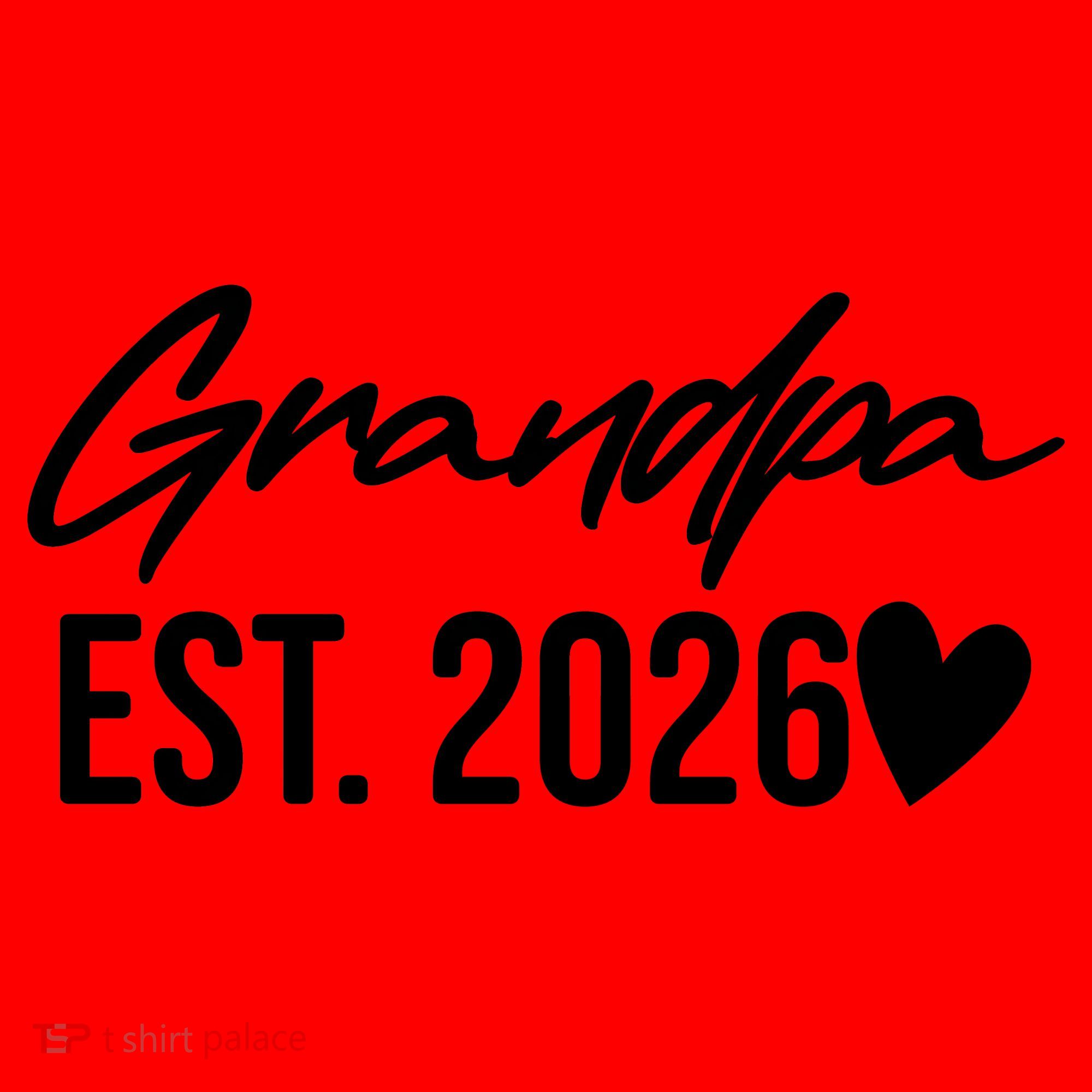 Grandpa EST 2026 Santa Hat