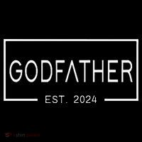 Godfather Est 2024 First Time Godfather FatherS Day Ornament thumb 1