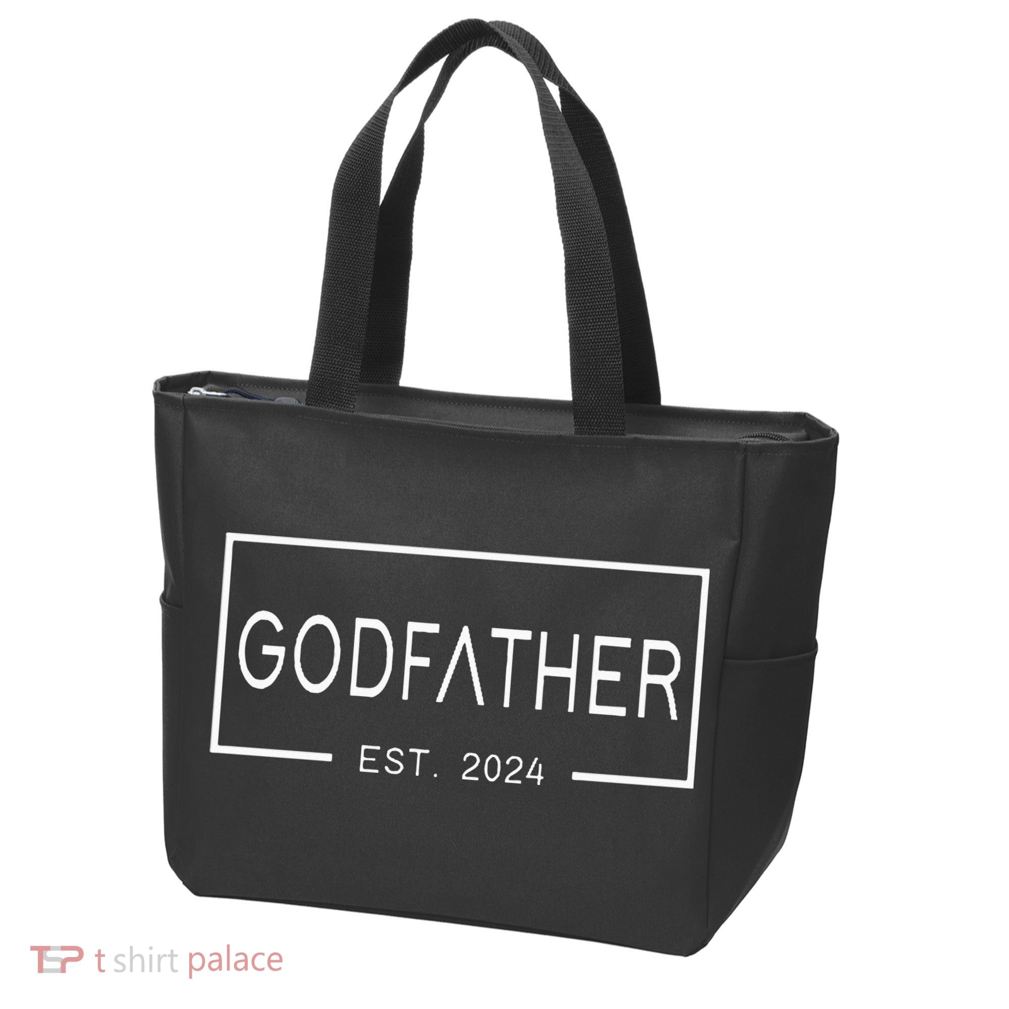 Godfather Est 2024 First Time Godfather FatherS Day Tote Bag