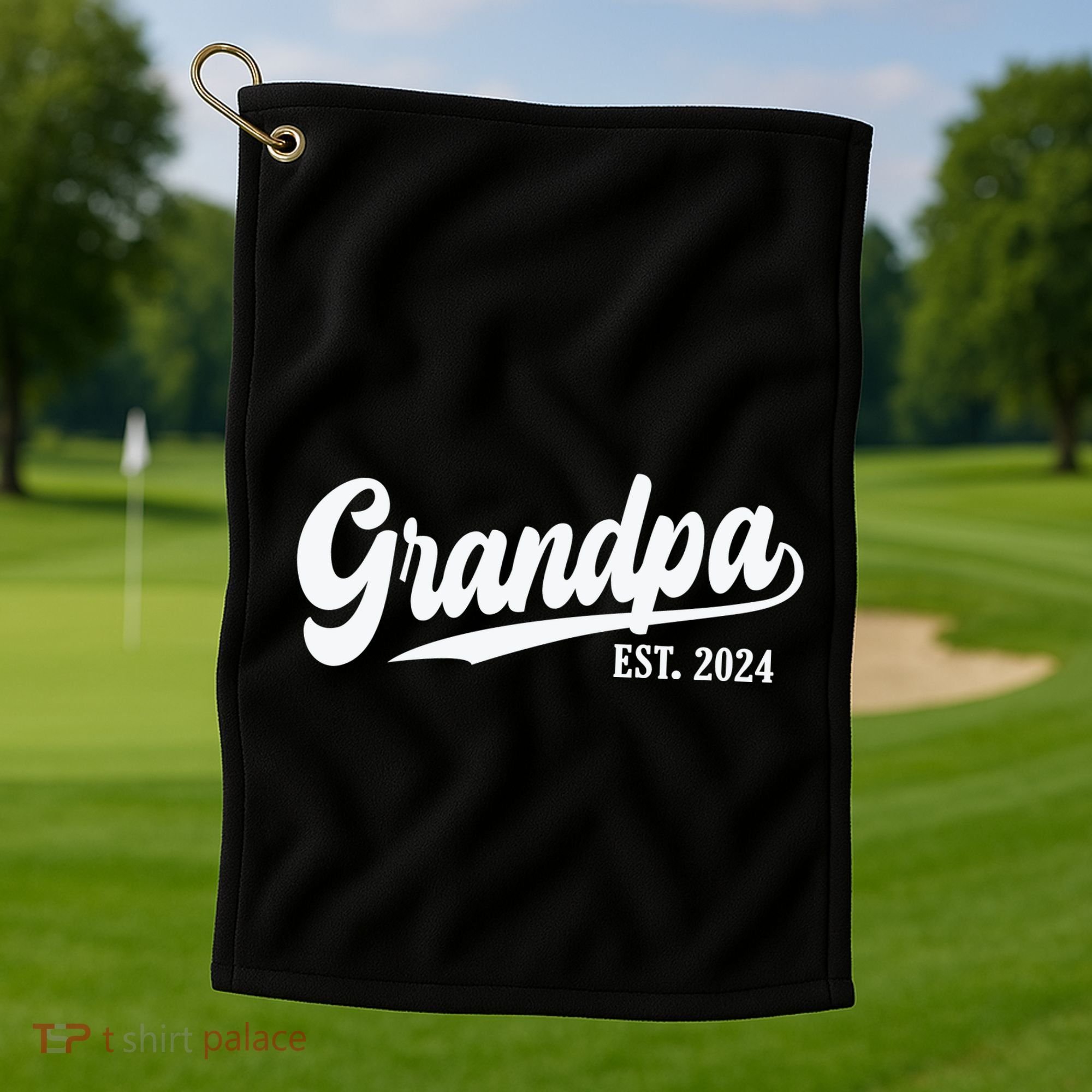 Grandpa Est 2024 Golf Towel