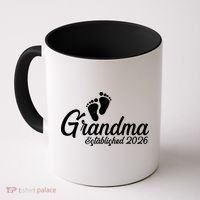Grandma Established 2026 Cute Baby Feet Coffee Mug thumb 0