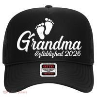 Grandma Established 2026 Cute Baby Feet Hat thumb 0