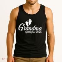 Grandma Established 2026 Cute Baby Feet Tank Top thumb 3