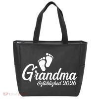 Grandma Established 2026 Cute Baby Feet Tote Bag thumb 0
