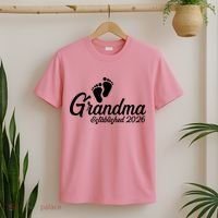 Grandma Established 2026 Cute Baby Feet T-Shirt thumb 2