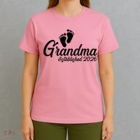 Grandma Established 2026 Cute Baby Feet T-Shirt thumb 4