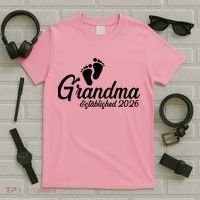 Grandma Established 2026 Cute Baby Feet T-Shirt thumb 5