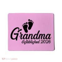 Grandma Established 2026 Cute Baby Feet Mousepad thumb 0
