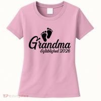 Grandma Established 2026 Cute Baby Feet Women's T-Shirt thumb 0