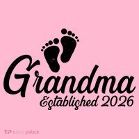 Grandma Established 2026 Cute Baby Feet Women's T-Shirt thumb 6