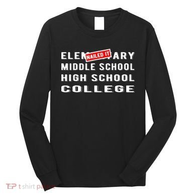 Goodbye Elementary 5th Grade Graduate 6th Grade Graduation Long Sleeve Shirt