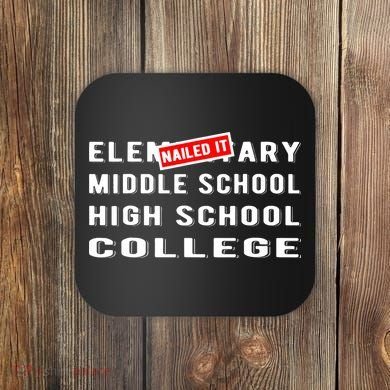 Goodbye Elementary 5th Grade Graduate 6th Grade Graduation Coaster