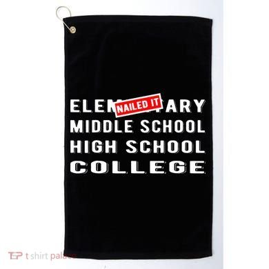Goodbye Elementary 5th Grade Graduate 6th Grade Graduation Golf Towel