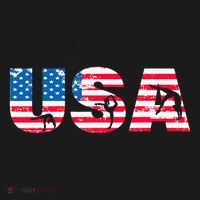 Gymnastics Enthusiasts American Flag Usa Gymnast Vintage T-Shirt thumb 7