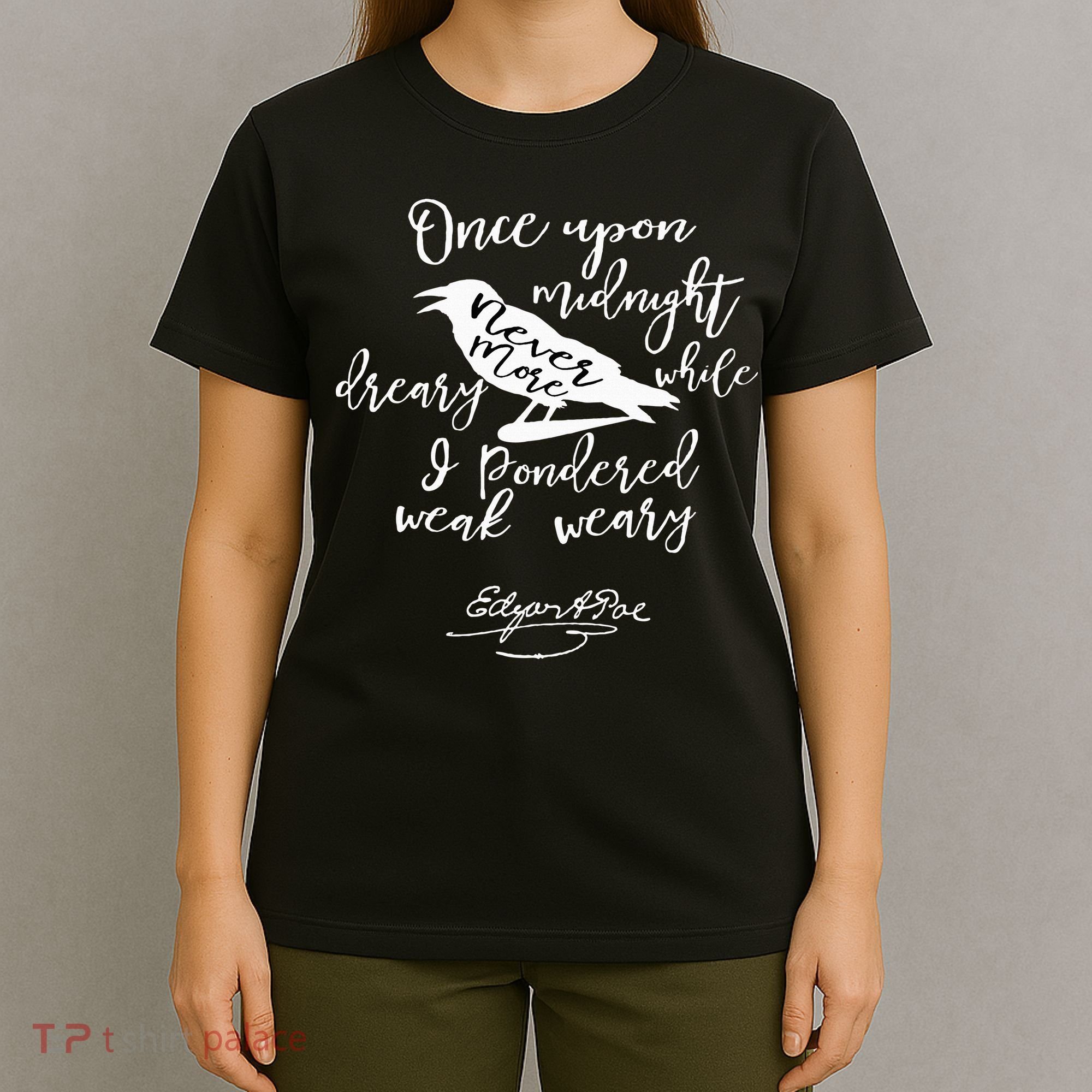 Gothic Edgar Allan Poe vintage  T-Shirt