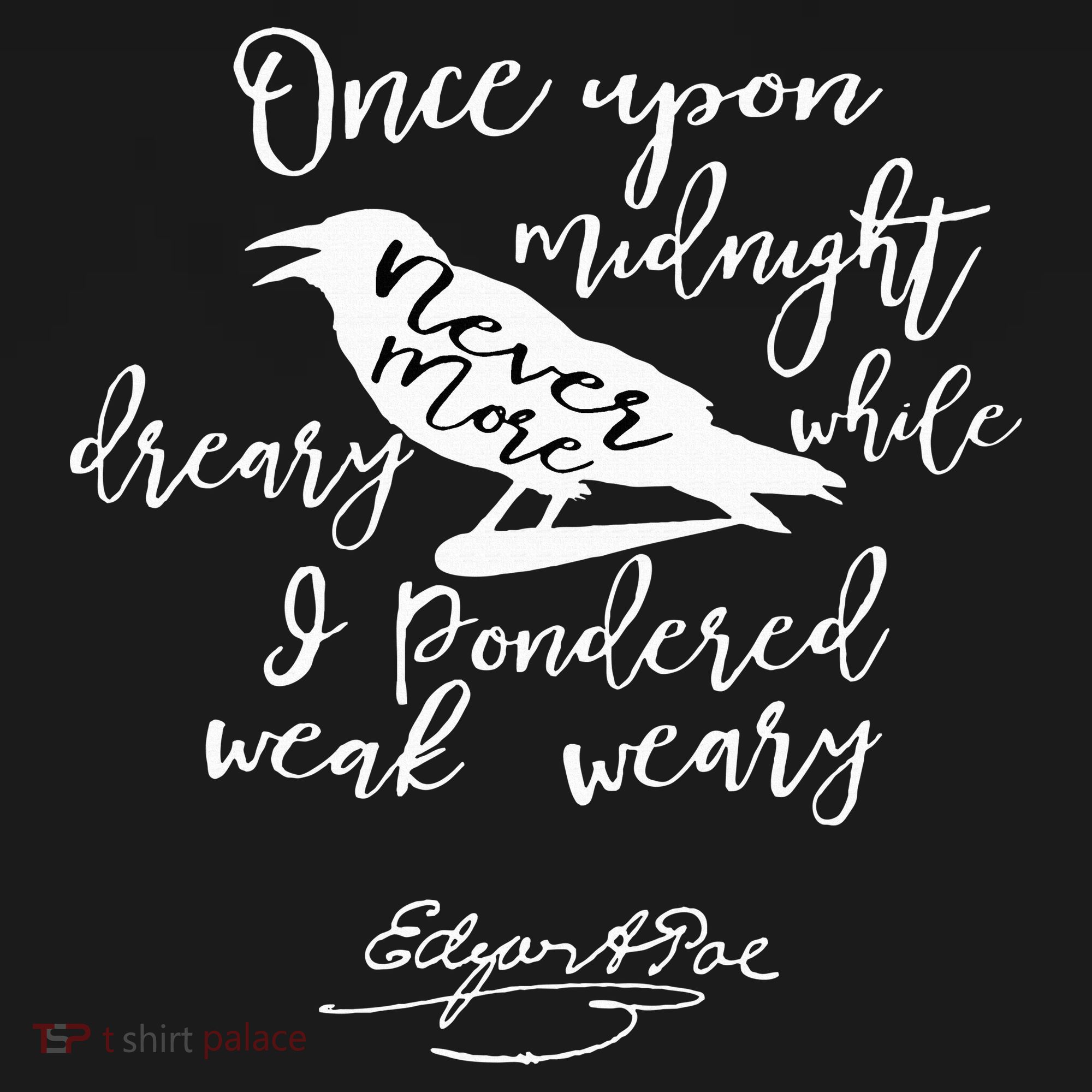 Gothic Edgar Allan Poe vintage  T-Shirt