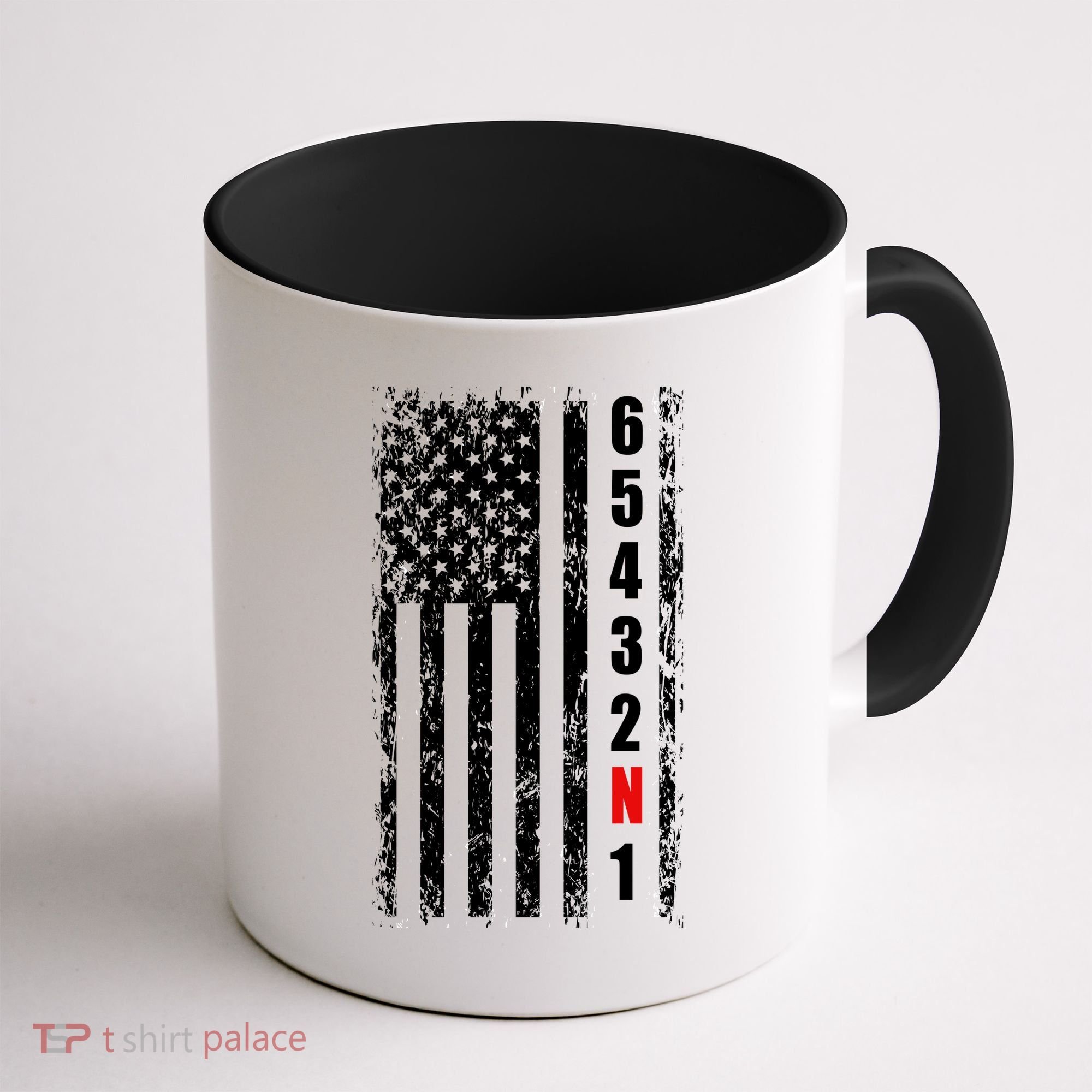 Gear Shift Racing Flag Neutral Coffee Mug