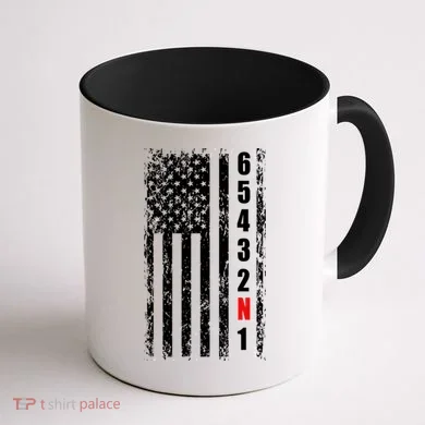 Gear Shift Racing Flag Neutral Coffee Mug back