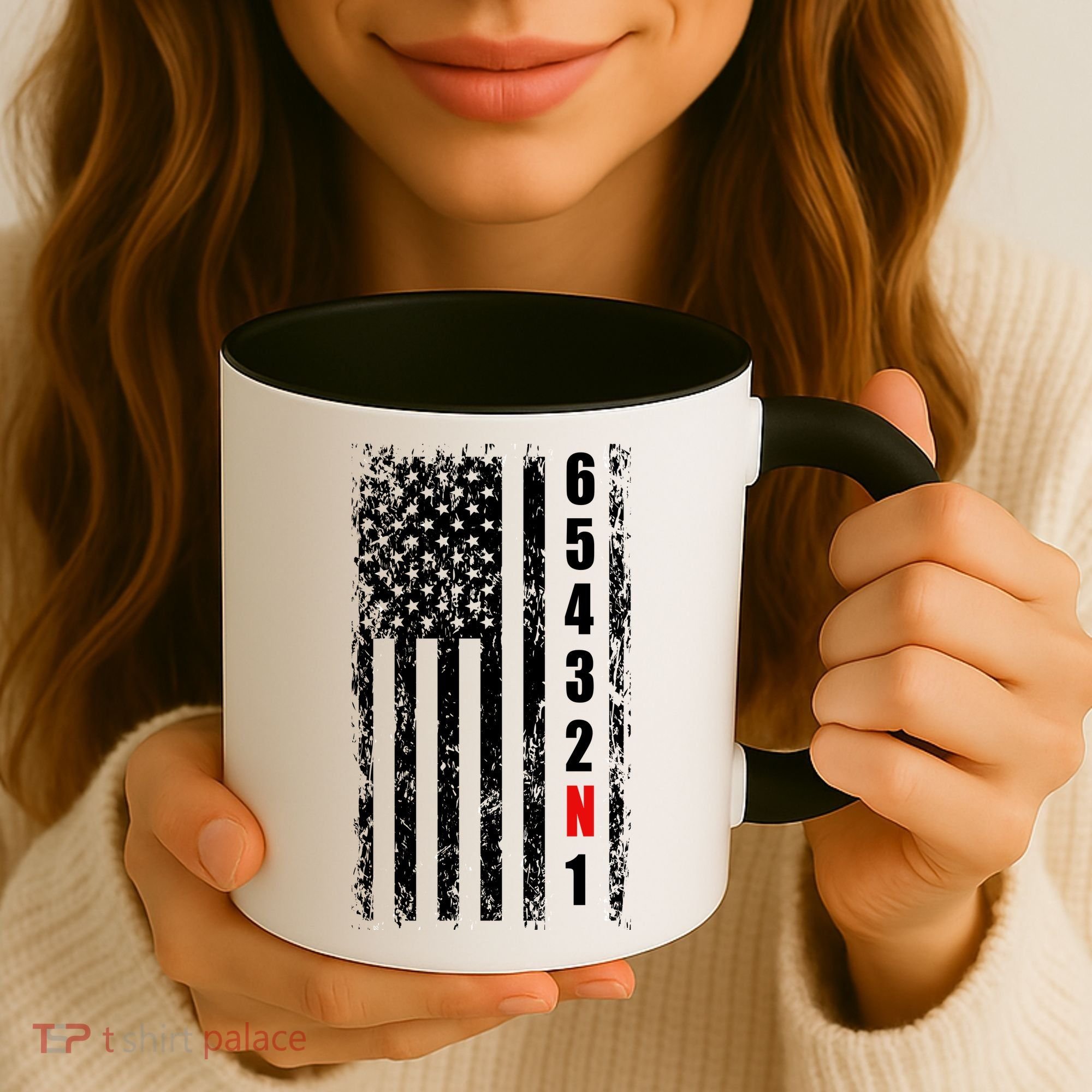 Gear Shift Racing Flag Neutral Coffee Mug