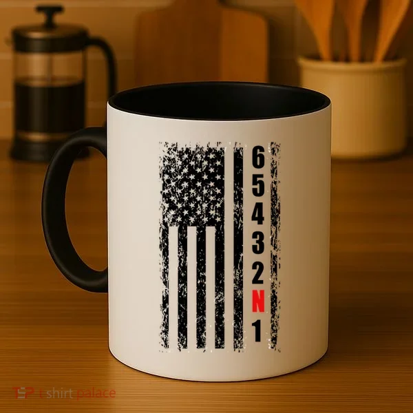 Gear Shift Racing Flag Neutral Coffee Mug