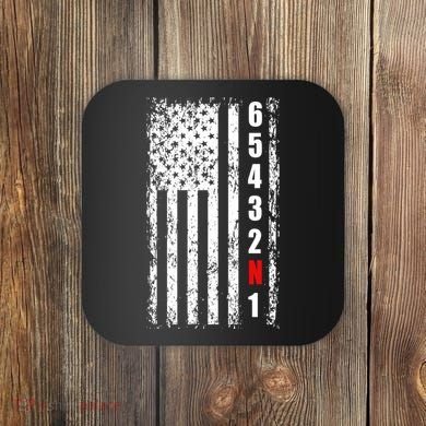 Gear Shift Racing Flag Neutral Coaster