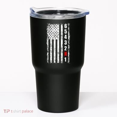Gear Shift Racing Flag Neutral Tumbler