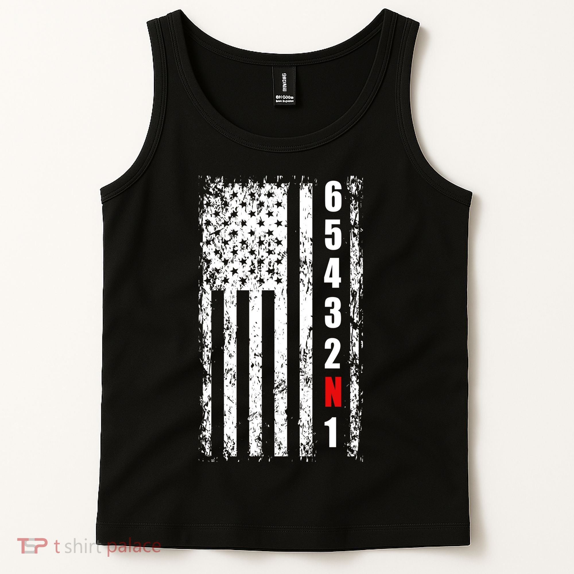 Gear Shift Racing Flag Neutral Tank Top