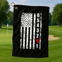 Gear Shift Racing Flag Neutral Golf Towel thumb 1