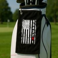 Gear Shift Racing Flag Neutral Golf Towel thumb 2