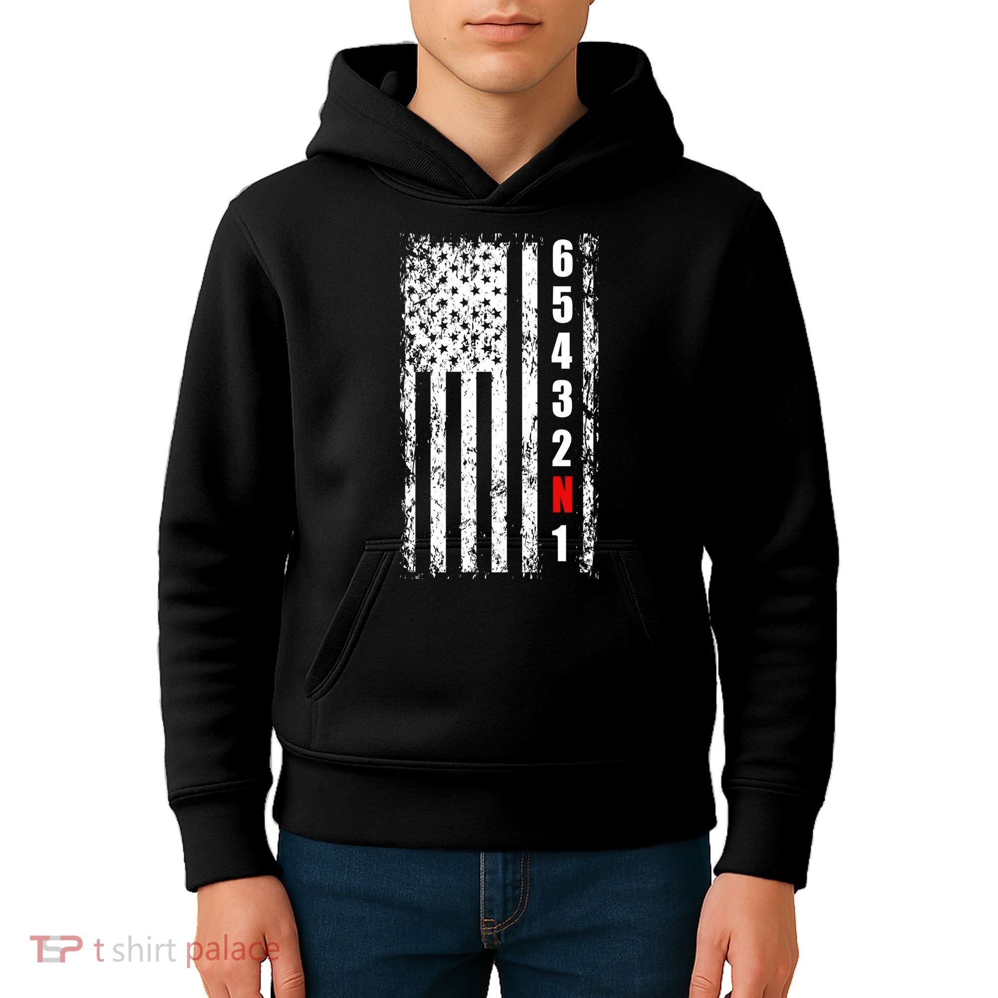 Gear Shift Racing Flag Neutral Kids Hoodie